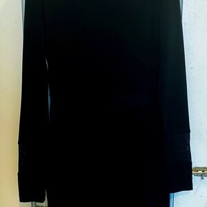 Alice + Olivia black mesh dress size 0